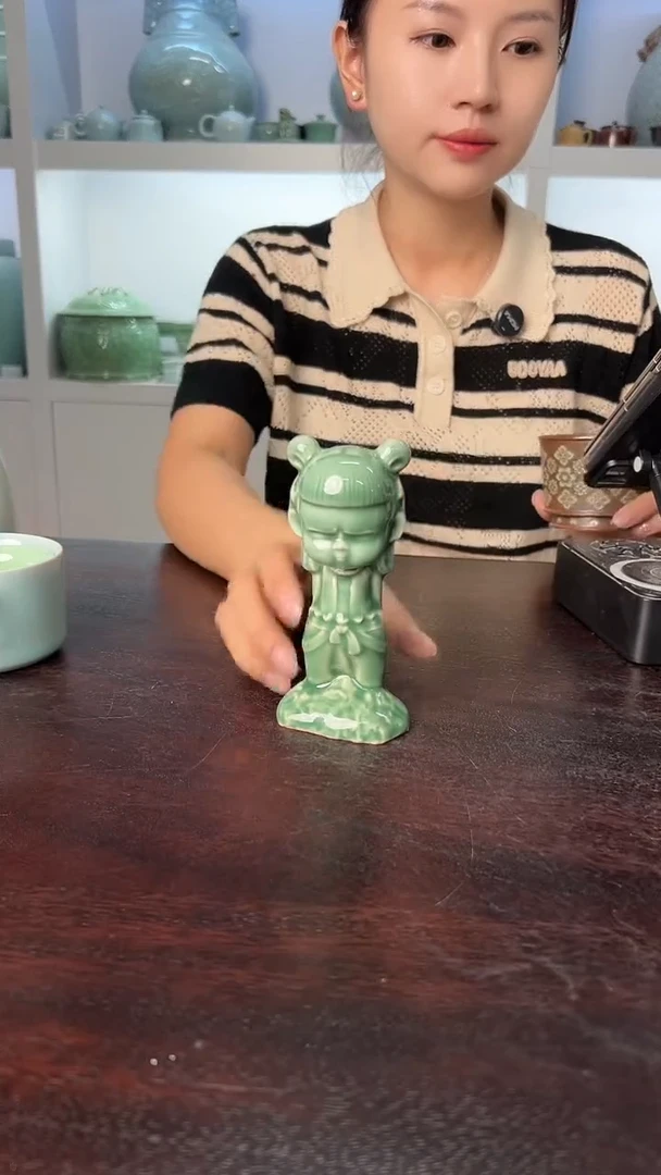 龙泉云间青瓷小米茶器