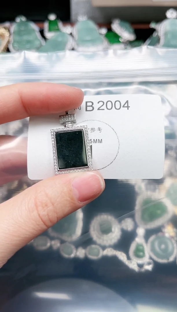 【闪购商品】翡翠颈饰未镶嵌赠皮绳2004