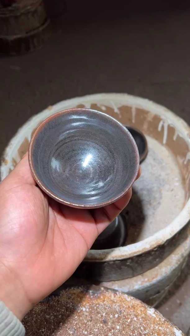 【闪购商品】茶盏老表精选柴烧建盏1