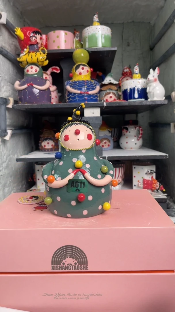 摆件糖果大梦微瑕喜上陶社