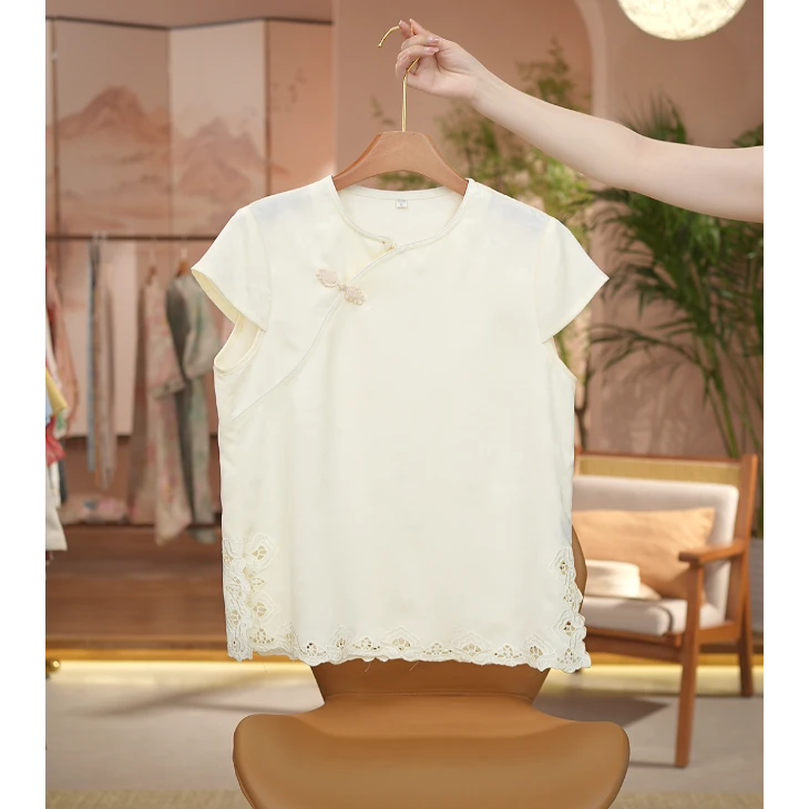 《 清平调-短袖》新中式提花国风时尚休闲防晒透气短袖