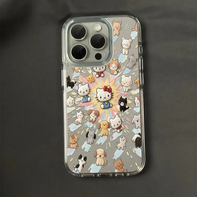 卡通爆炸小猫适用苹果17小米oppovivo15手机壳华为iPhone16国产xr