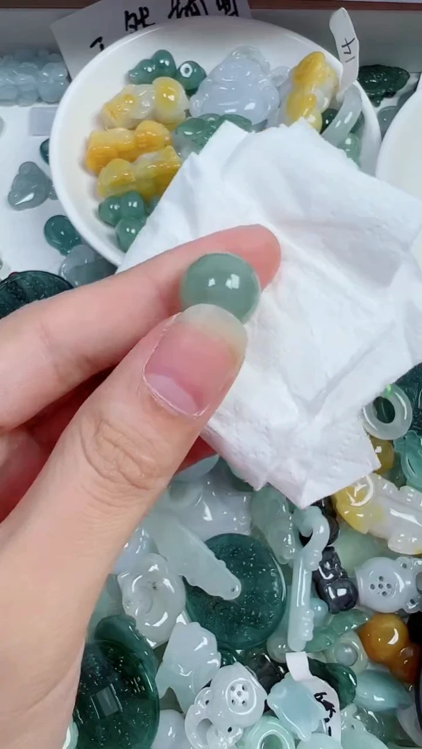 散珠翡翠323号链接,A货翡翠