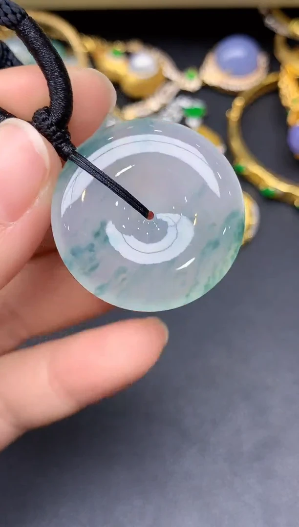 颈饰未镶嵌翡翠392-雪姐翡翠天天见
