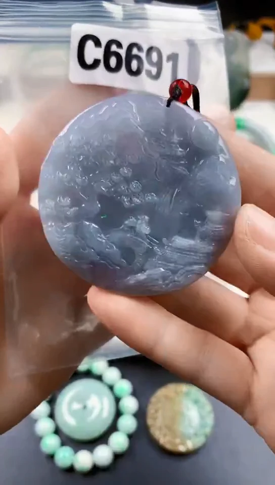 颈饰未镶嵌翡翠天然翡翠吊坠挂件