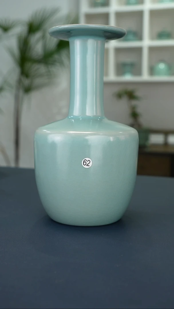 瓷片62号扫地僧花器20.5高度微瑕福利     洁