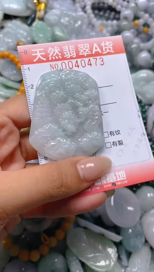 翡翠未镶嵌颈饰闪购0040473