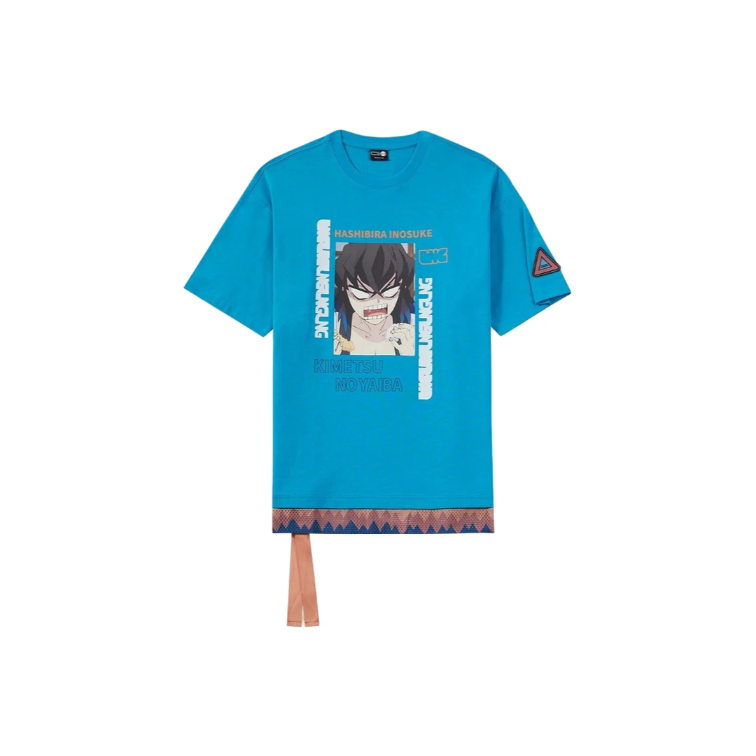 (直播）李宁LNGx鬼灭之刃联名款卡通假两件男女款短袖T恤FABA002