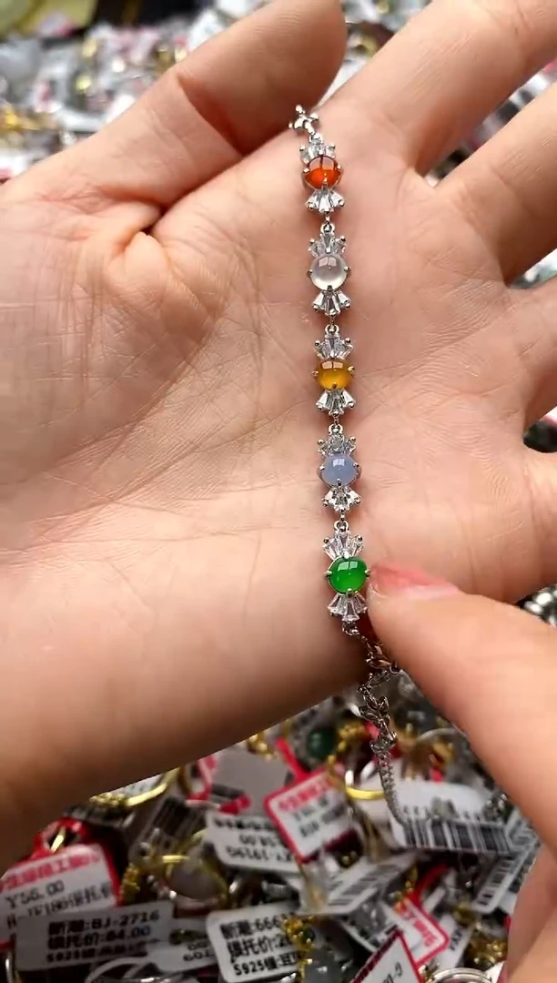 【闪购商品】翡翠戒指银S925镶嵌5555555    0