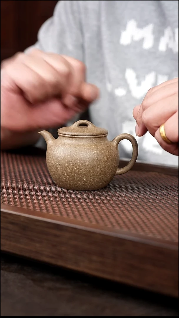 茶壶紫砂青段高莲子