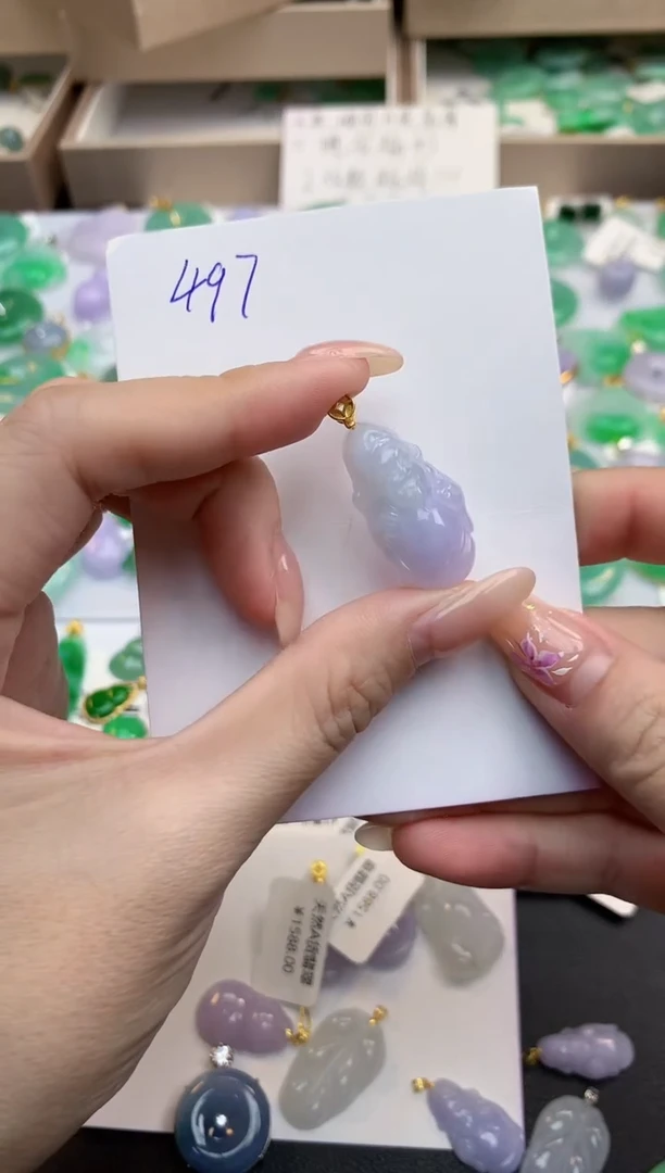 颈饰未镶嵌翡翠天然缅甸A货翡翠