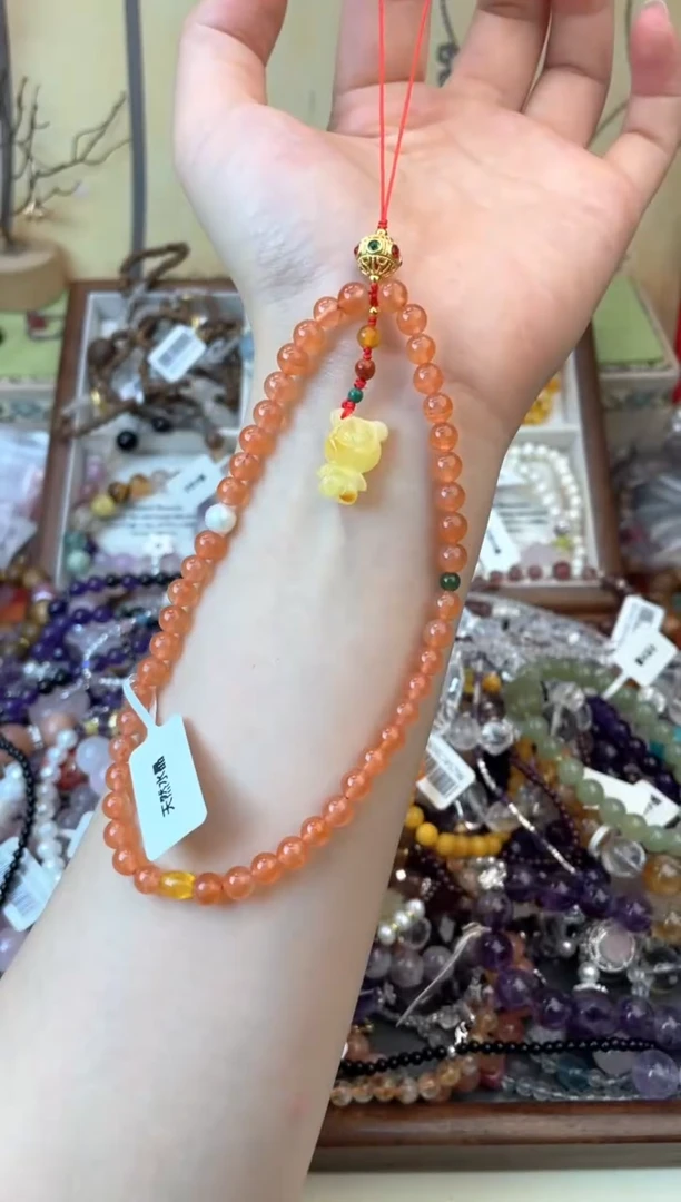 挂件玛瑙未镶嵌147手串