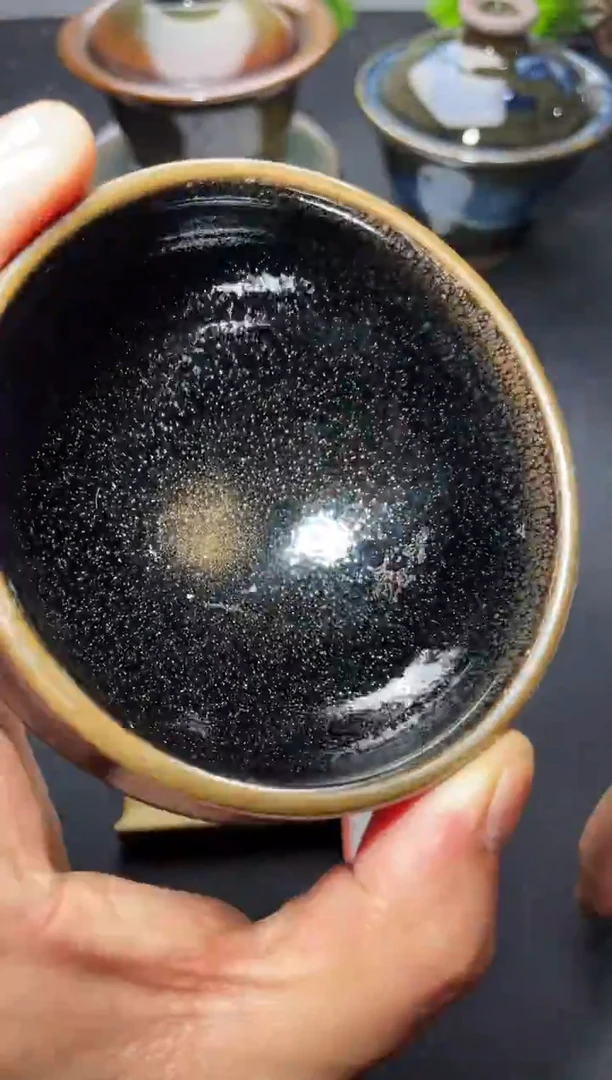 茶盏8（微瑕）叶紫建盏