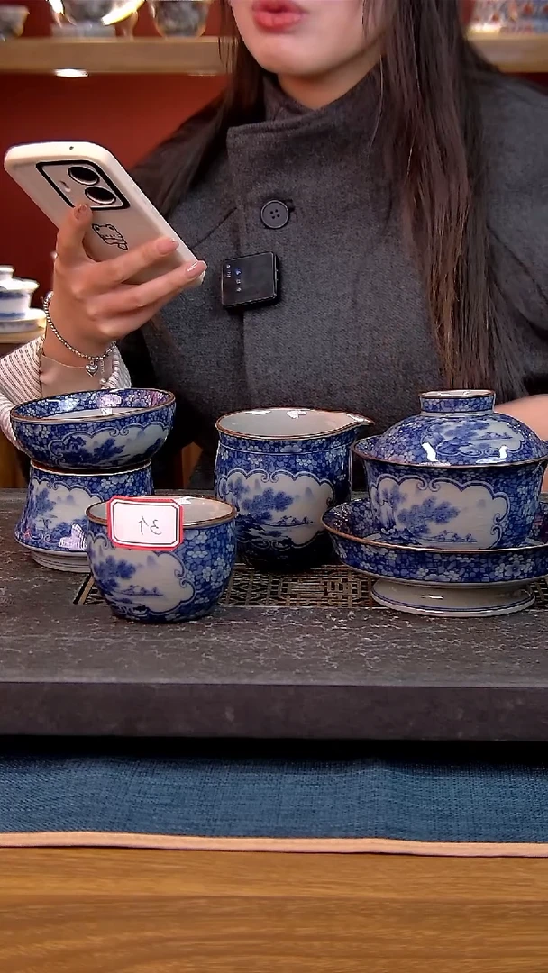 简装家用款6件套 老陶泥开片纹陶瓷茶具