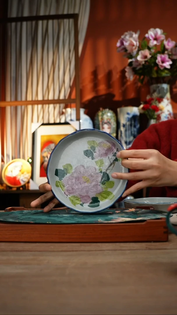 【简家甄选】景德镇设计师釉下手绘陶瓷