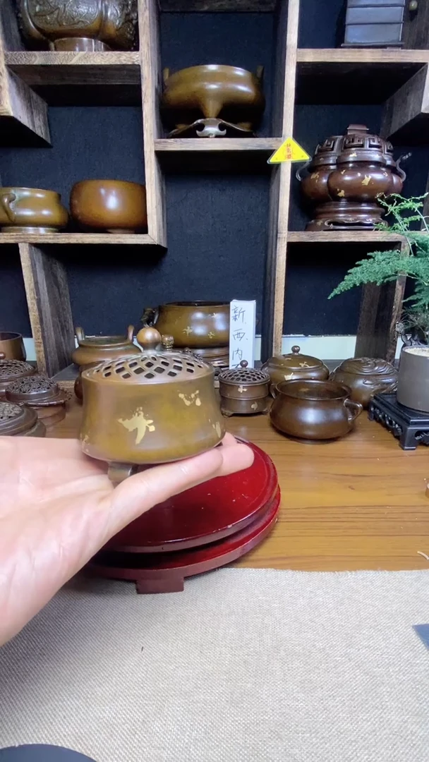 【闪购商品】苏工 普工精品铜 摆件熏香炉/摆件