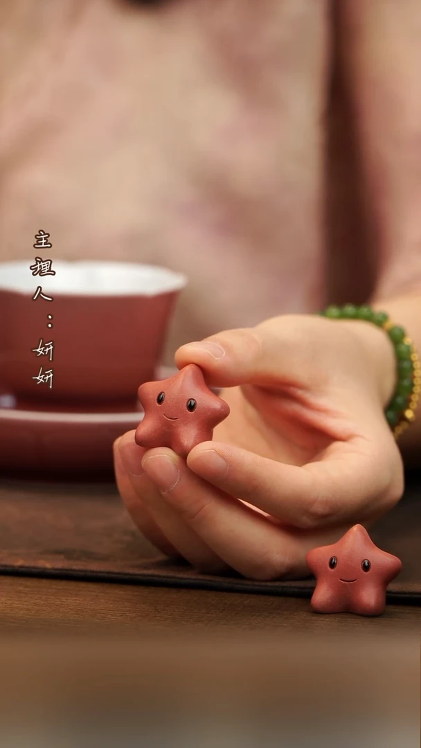 茶壶紫砂小星星 茶宠