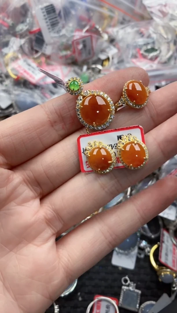 银S925镶嵌戒指翡翠6666-----3