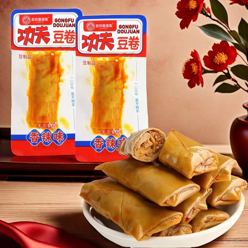 功夫豆卷夹心休闲网红爆款零食豆腐干