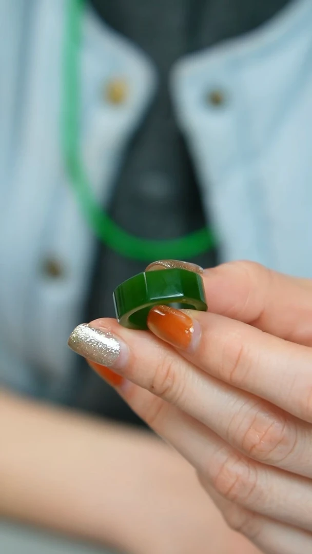 【闪购商品】和田玉戒指未镶嵌6-指圈/姿/1