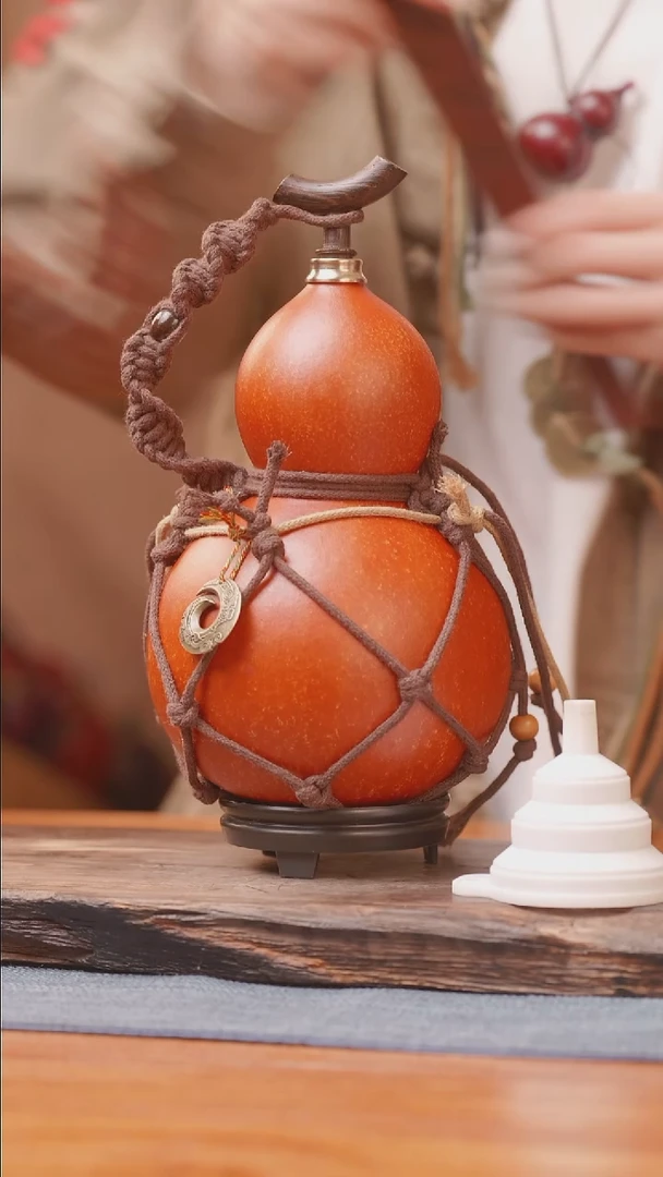 1391号链接精品大漆葫芦现货现发[一物一拍]（600-700ml）