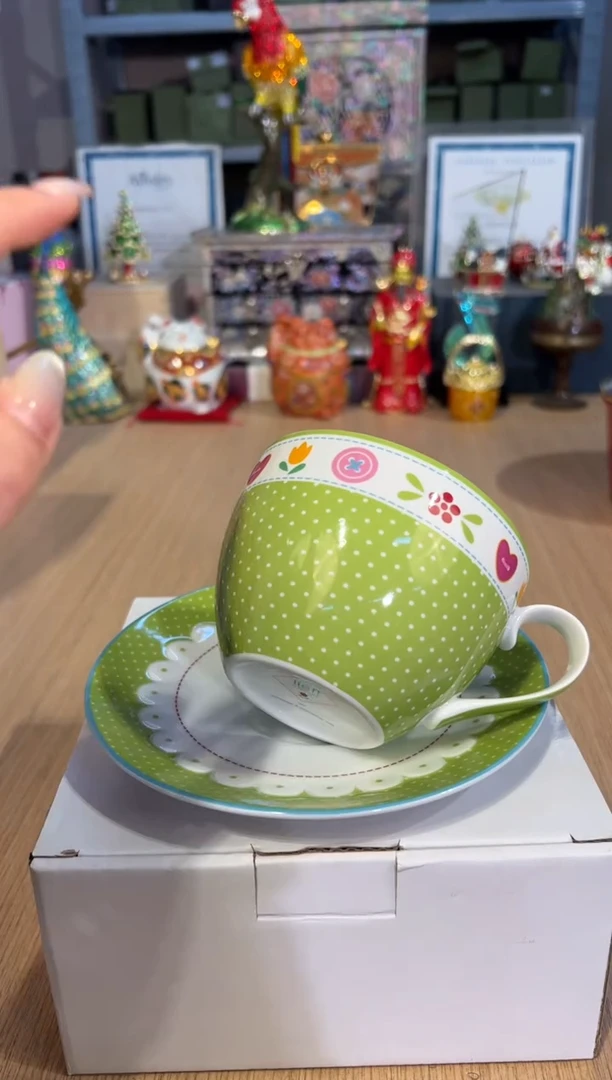 【闪购商品】杯86丽芙绿色咖啡杯