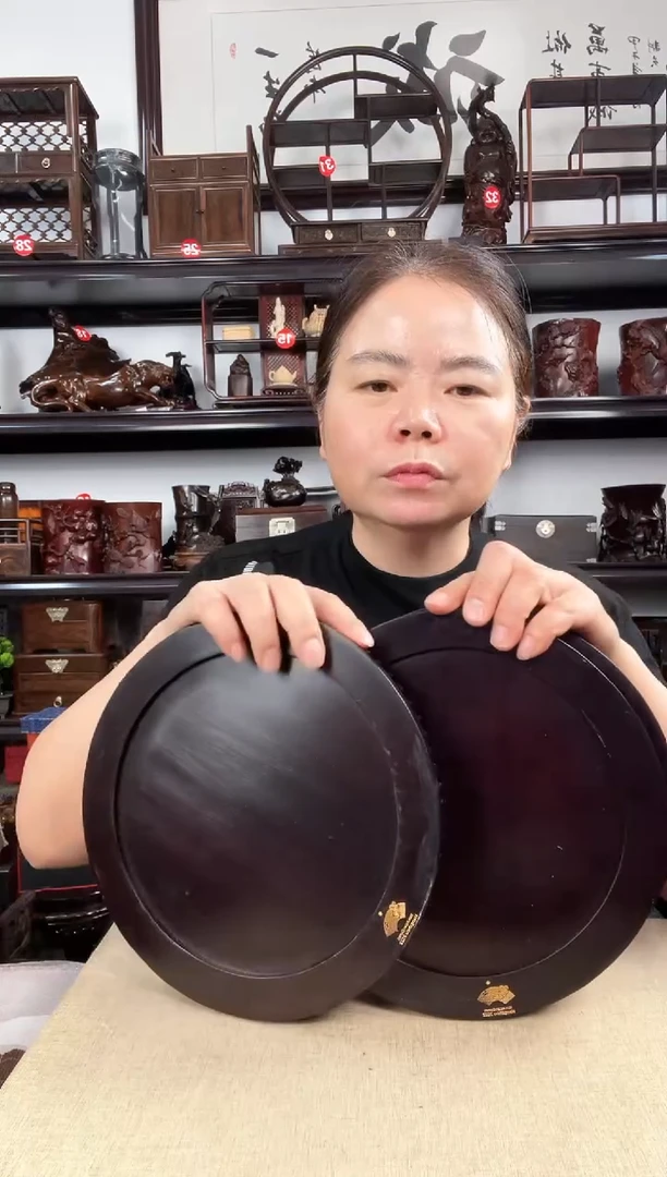 木3个圆老李红木工艺品