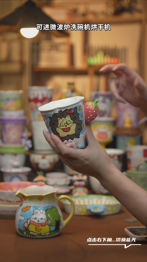 瓷片B865设计师原创手绘陶瓷