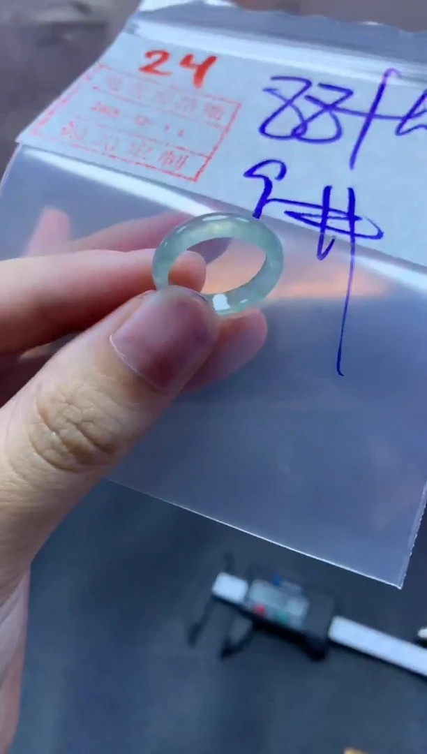 未镶嵌定制翡翠戒圈9#98毛货需精细抛光