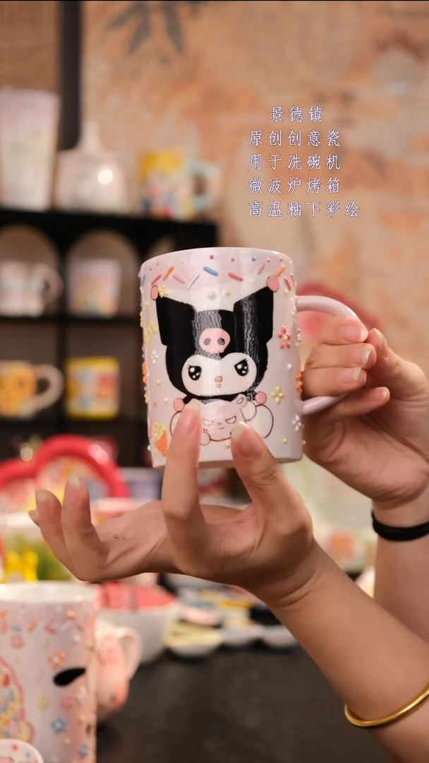摆件景德镇手工手绘设计师款