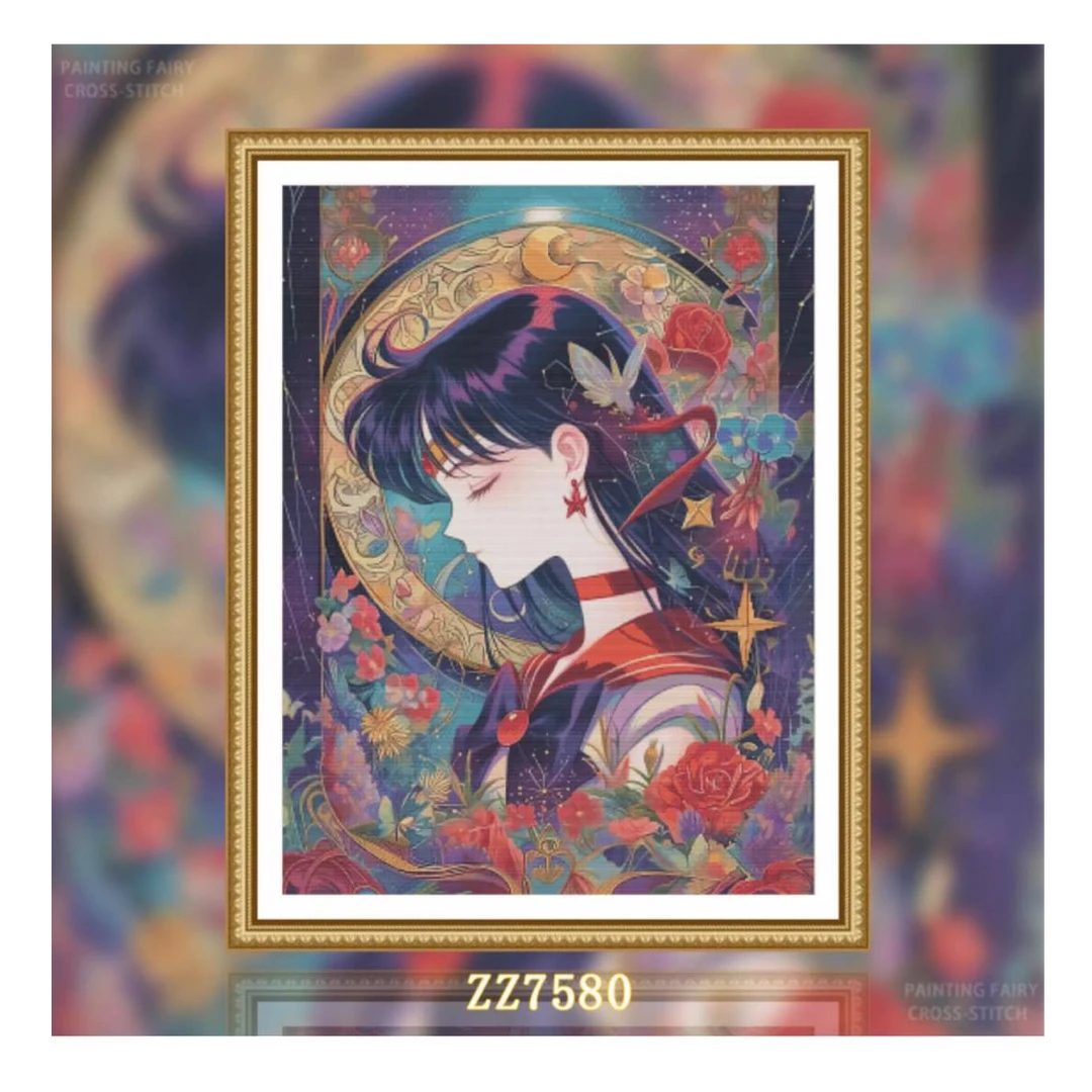 【ZZ7580-塔罗牌之火野丽】十字绣2025新款客厅餐厅简约画风景油