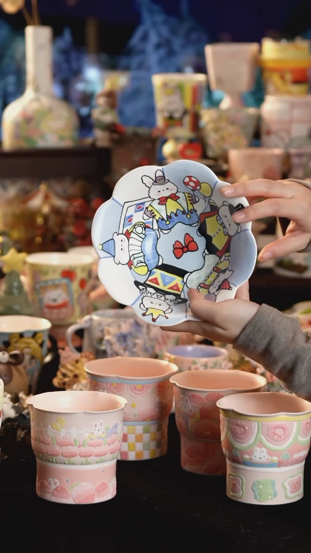 其他陶景德镇釉下彩手绘设计师款陶瓷