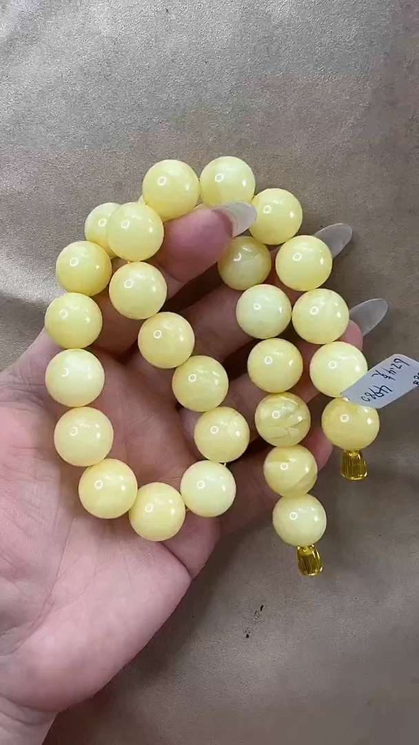 琥珀颈饰未镶嵌项链