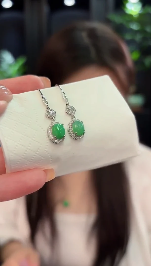 未镶嵌翡翠耳饰 缅甸A货/支持复检/一件