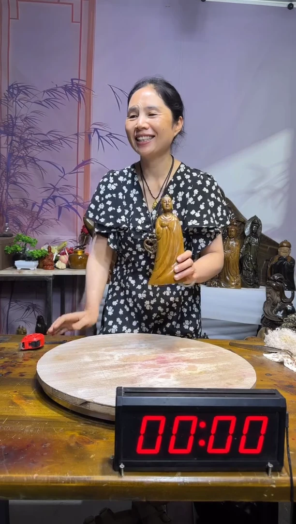 香榧木金丝楠木雕刻摆件