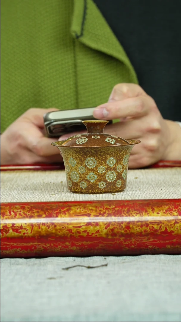 【闪购商品】紫砂茶壶两才盖碗 柴烧 青瓷