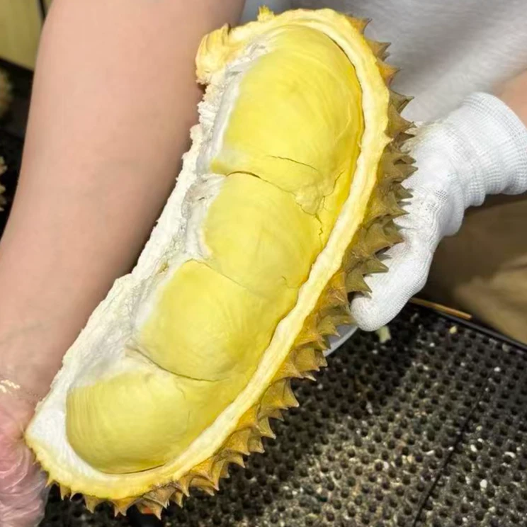 【双11特惠200-25链接】【泰国金枕榴莲鲜果】鲜果现扒一果一称～核小肉多～新鲜榴莲同城1斤金枕泰国