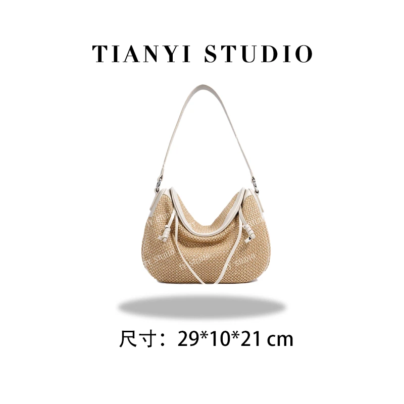 【TY】ZG-M7999B-白棕       轻奢高级单肩斜跨链条通勤女包包