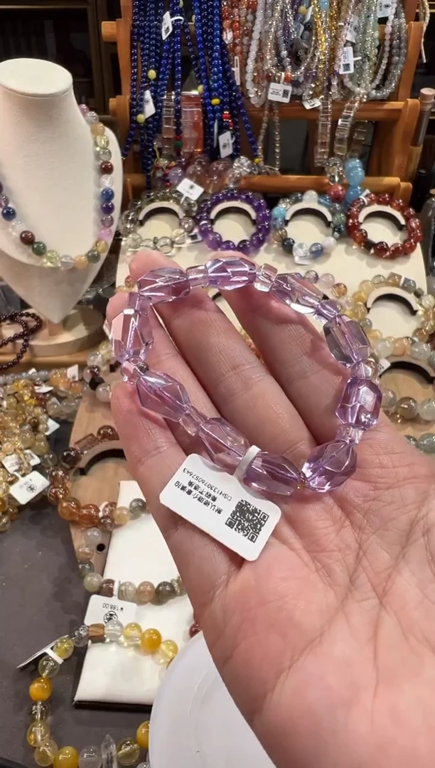 合金手链紫晶小****桃小猴爱吃猕猴桃 定制款 天然水晶默认微瑕