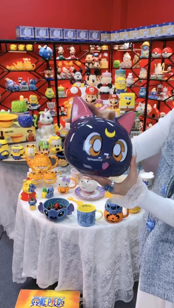 【闪购商品】.@@露娜猫陶瓷储物罐