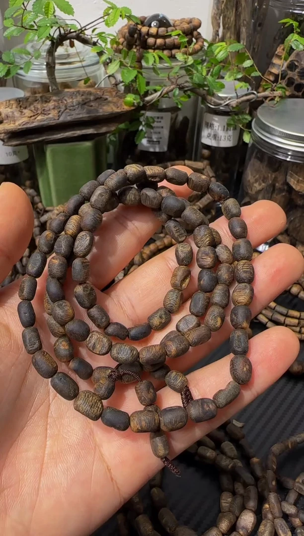 沉香手串沉水留疤多圈手串
