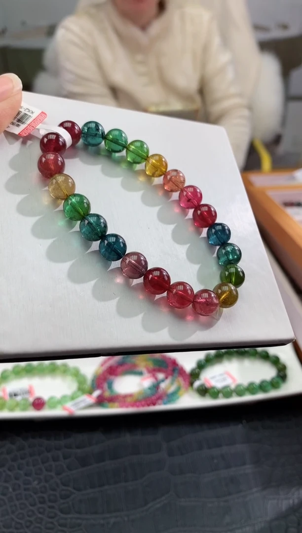 【闪购商品】碧玺手串未镶嵌多样性发一条