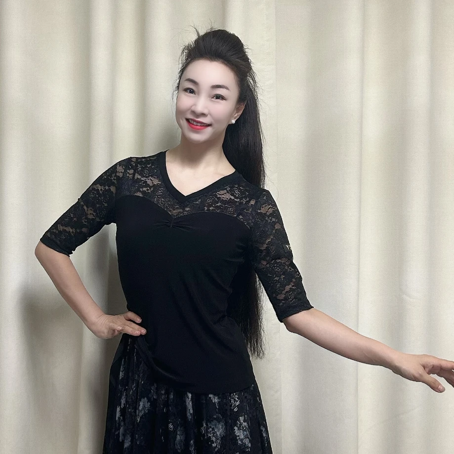 华丝格【艺莞儿】2025新款V领A款【分体】小衫T恤（G）