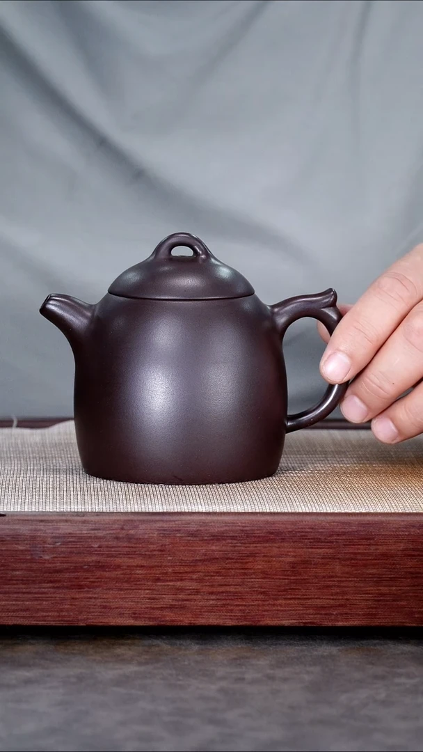 茶壶紫砂紫罗兰大秦权 孙红祥@@CH04407
