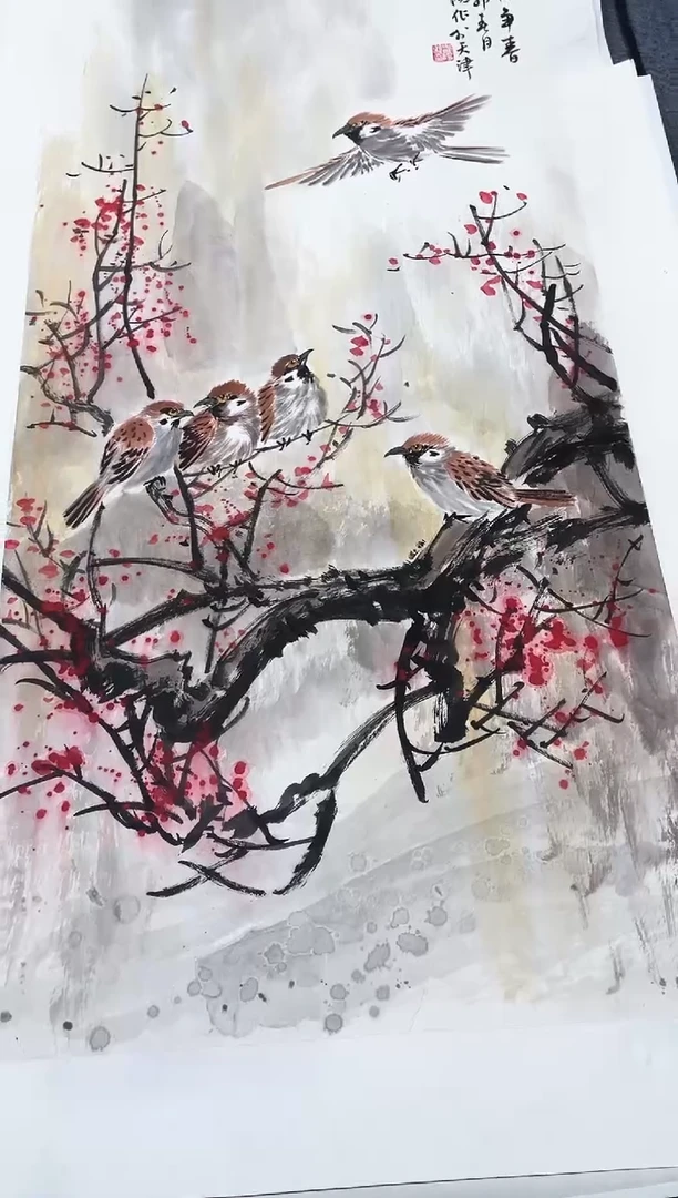 精品国画花鸟作品