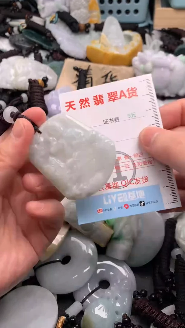 翡翠未镶嵌吊坠(不含链)1