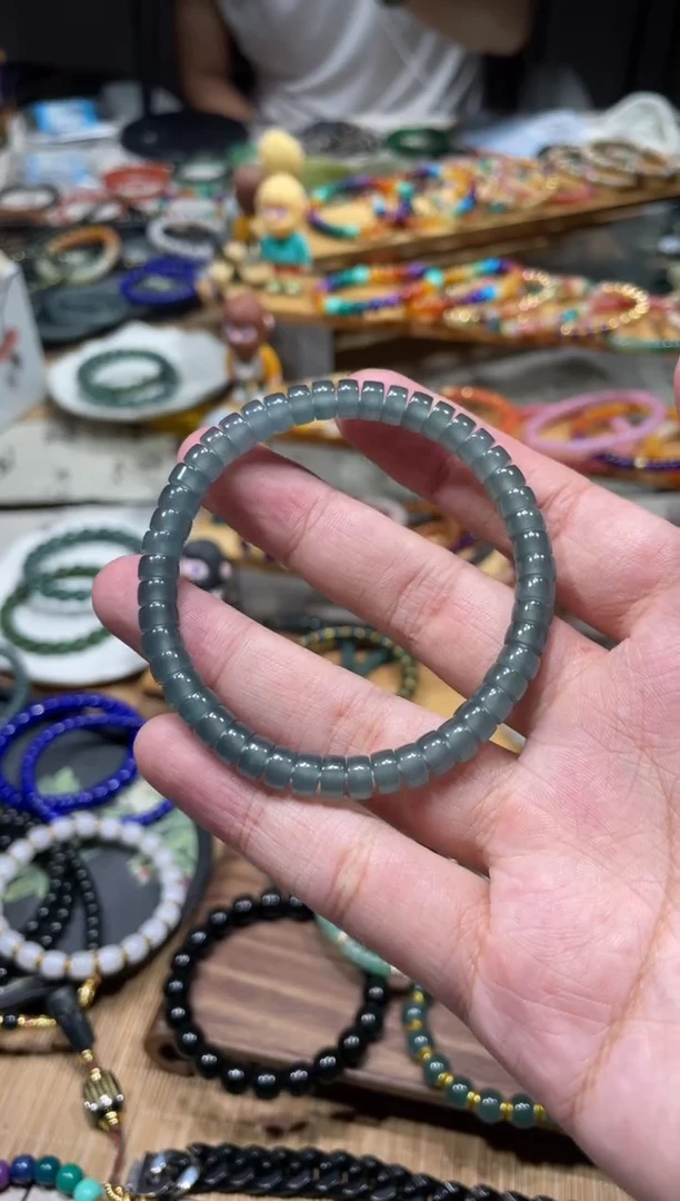 未镶嵌手串翡翠6mm高冰翡翠手串