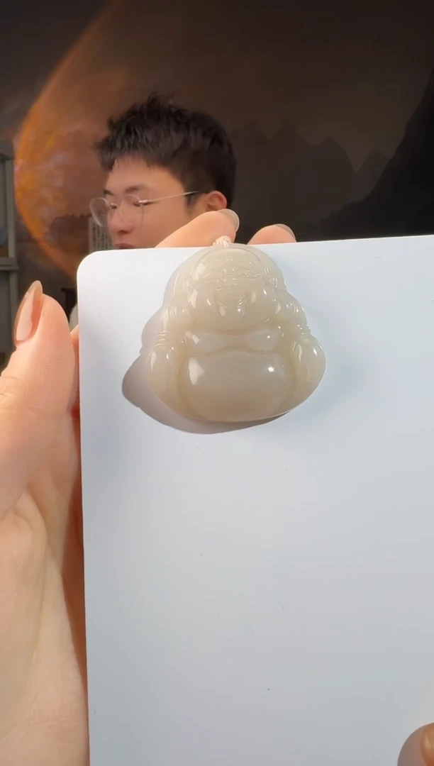 颈饰未镶嵌和田玉佛公卡45.2/11.3