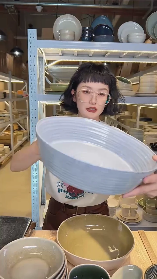 瓷99外贸尾货高温釉下彩餐具默认微瑕
