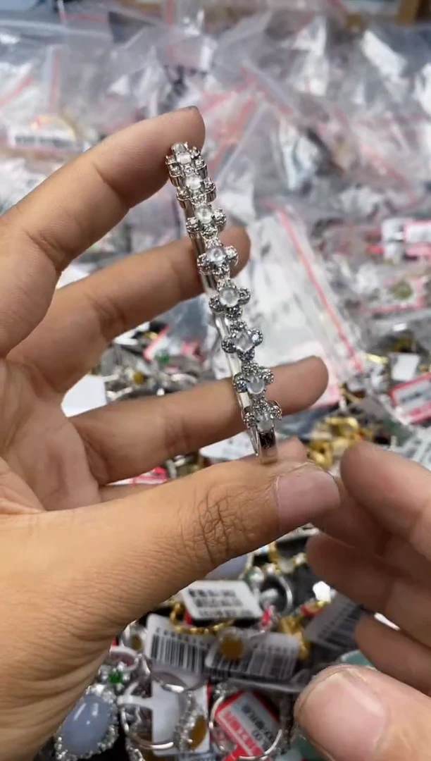 银S925镶嵌戒指翡翠12              3